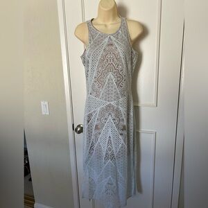 Bar 3 Light Blue Lace Overlay Maxi Dress. Awesome!